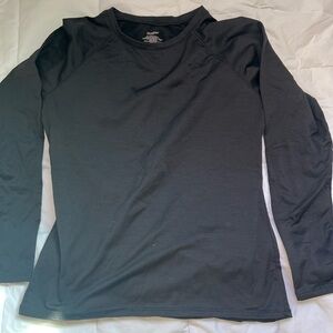 Climate Right Weather Tech Black Long Sleeve with thumb holes
